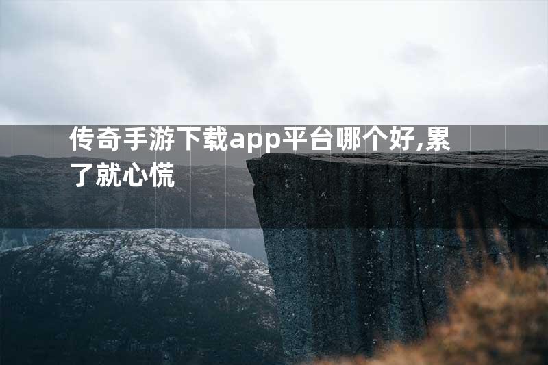 传奇手游下载app平台哪个好,累了就心慌