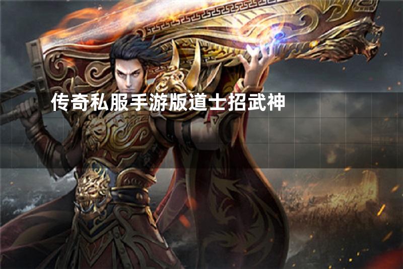 传奇私服手游版道士招武神